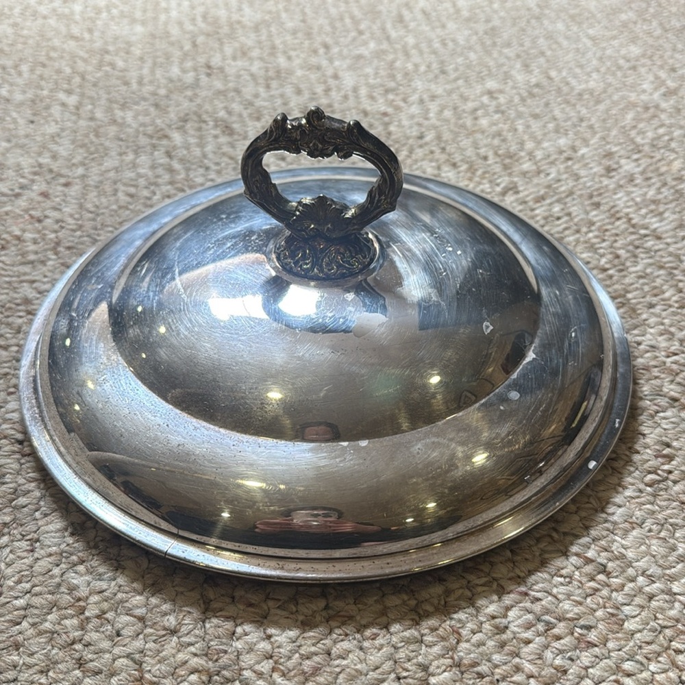 Silver Plated Serving Dish Lid